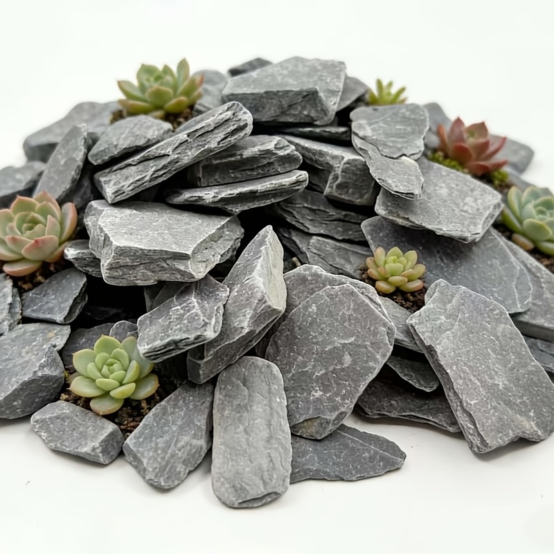 200G Natural Small Slate Stone - огляд і ціна Fish Tank Gravel