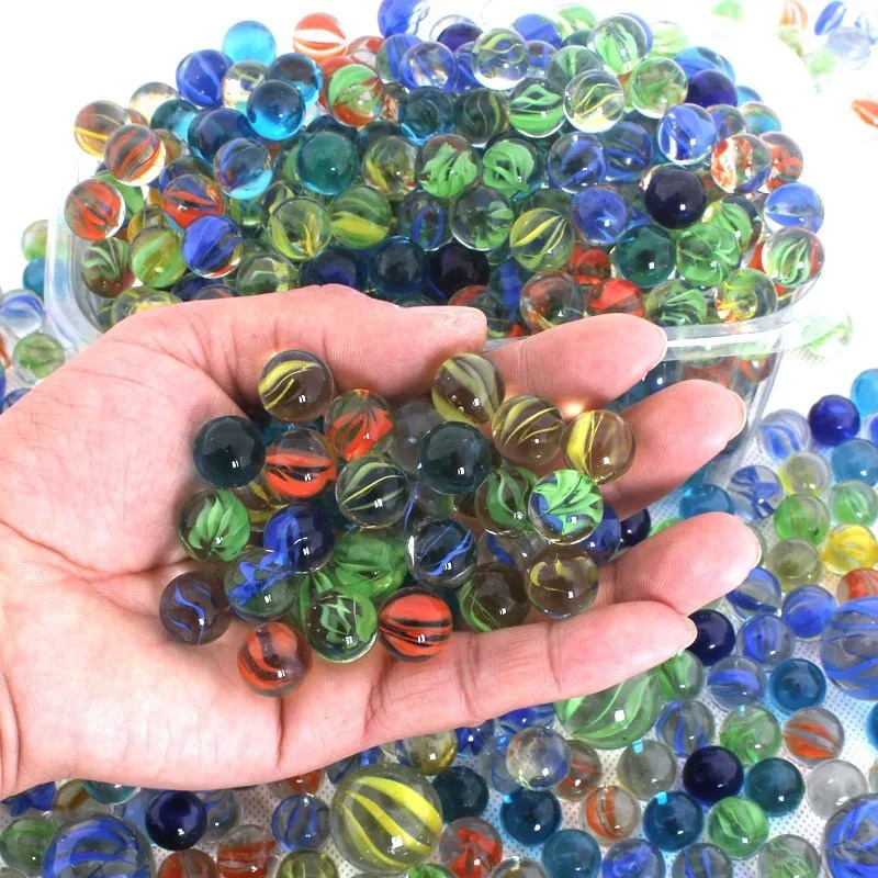50Pcs 14mm Colorful Glass Marb - огляд і ціна Fish Aquarium Home