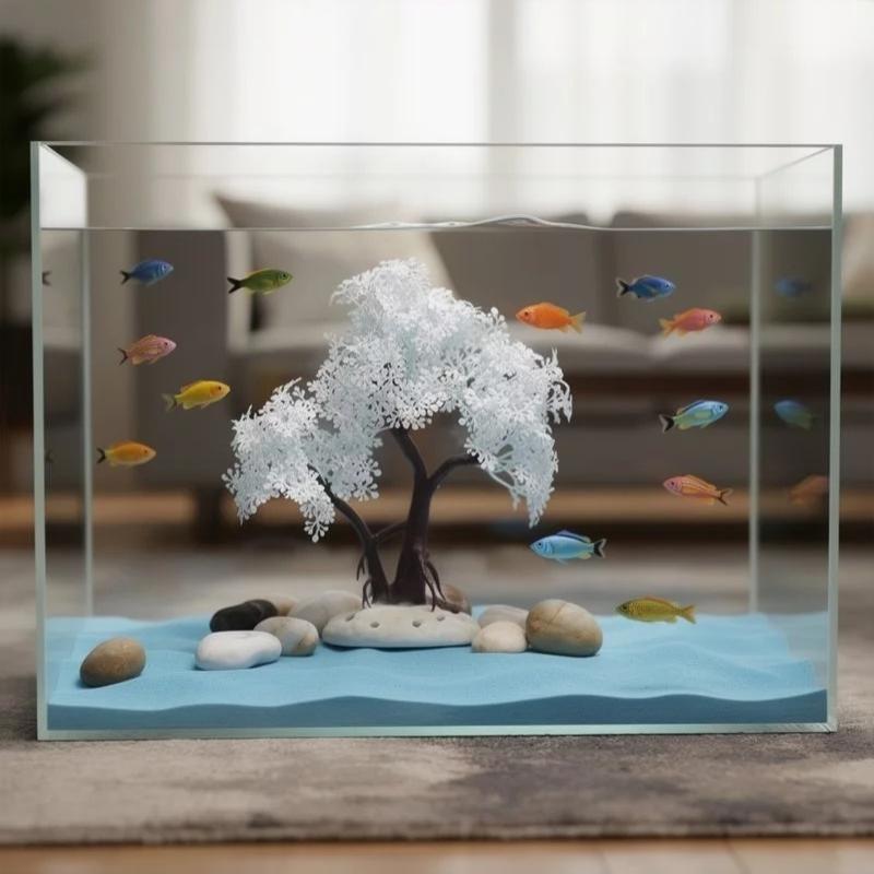 [Artificial White Bonsai Tree  - огляд і ціна Aquarium Fish Betta