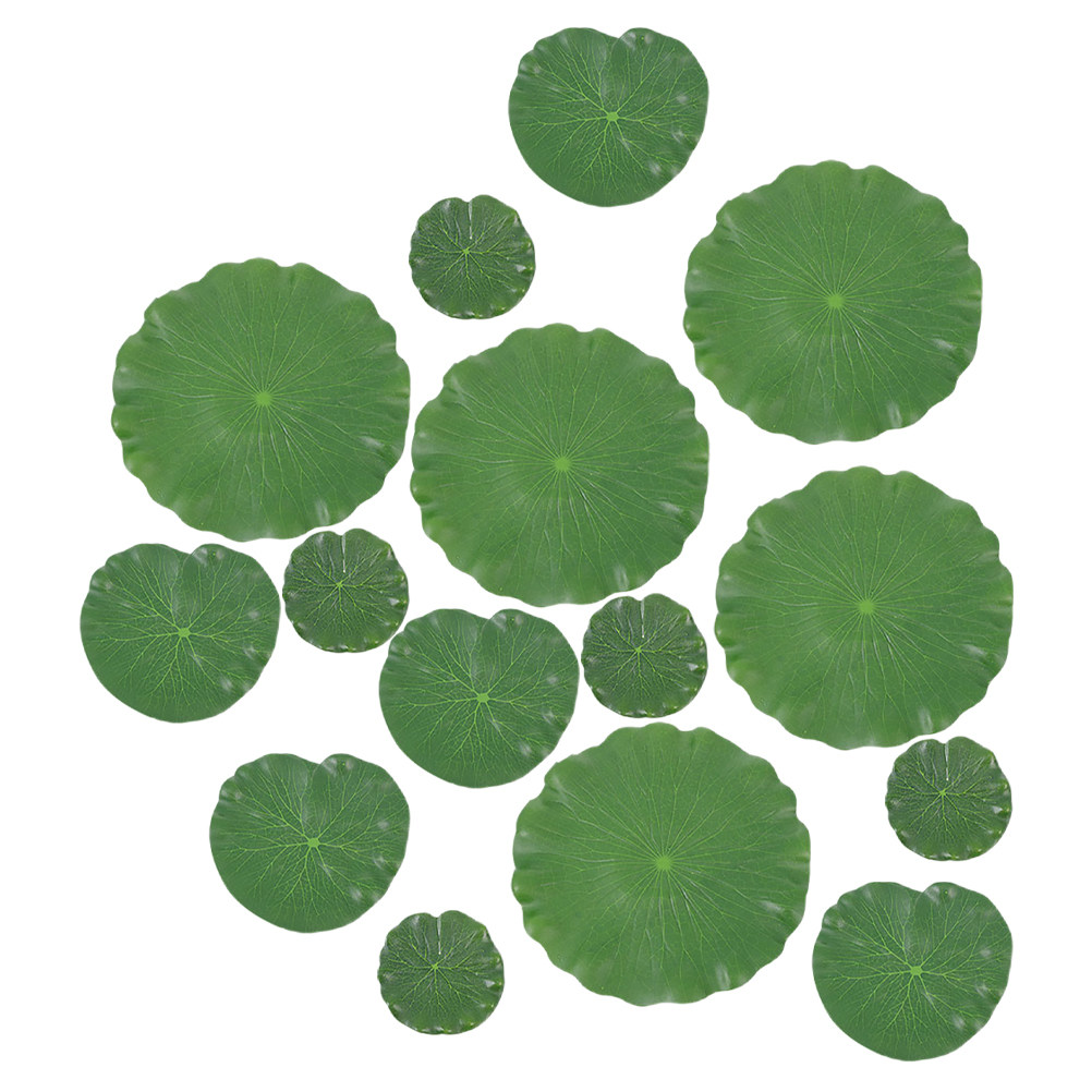 15Pcs Lifelike Lily Pads for A - огляд і ціна Aquarium Decor