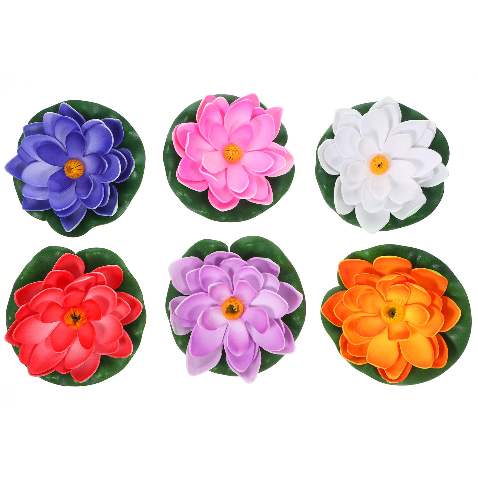6Pcs Artificial Floating Lotus - огляд і ціна Aquarium Decor