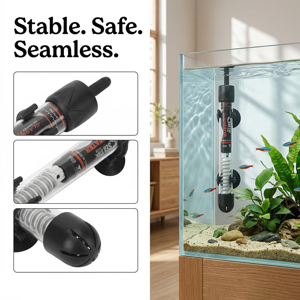 EU Aquarium heater 25W/50W/100 - огляд і ціна Fish Tank Heater