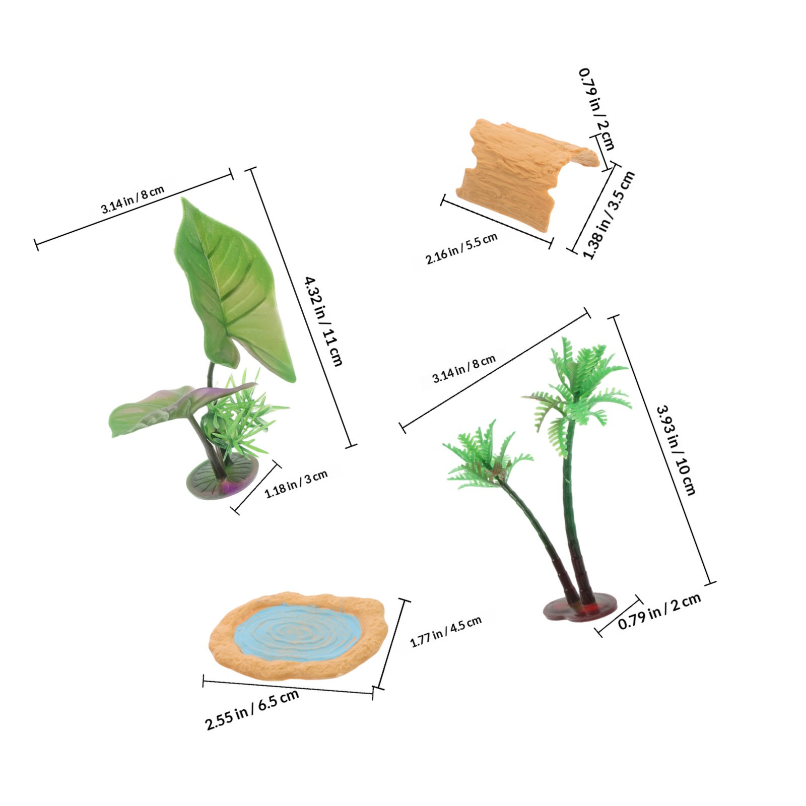 1Set Realistic Miniature Pond  - огляд і ціна Aquarium Decor
