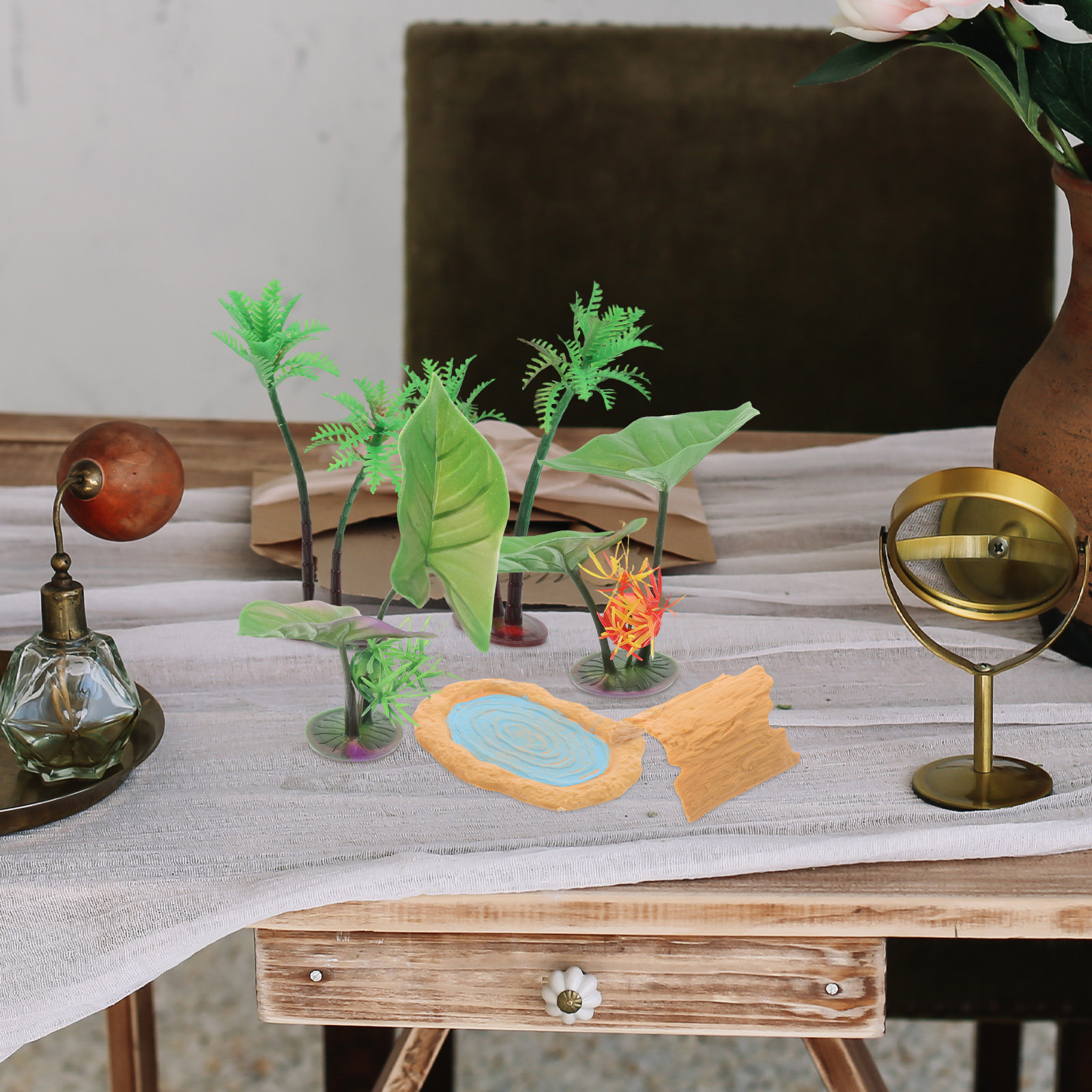 1Set Realistic Miniature Pond  - огляд і ціна Aquarium Decor