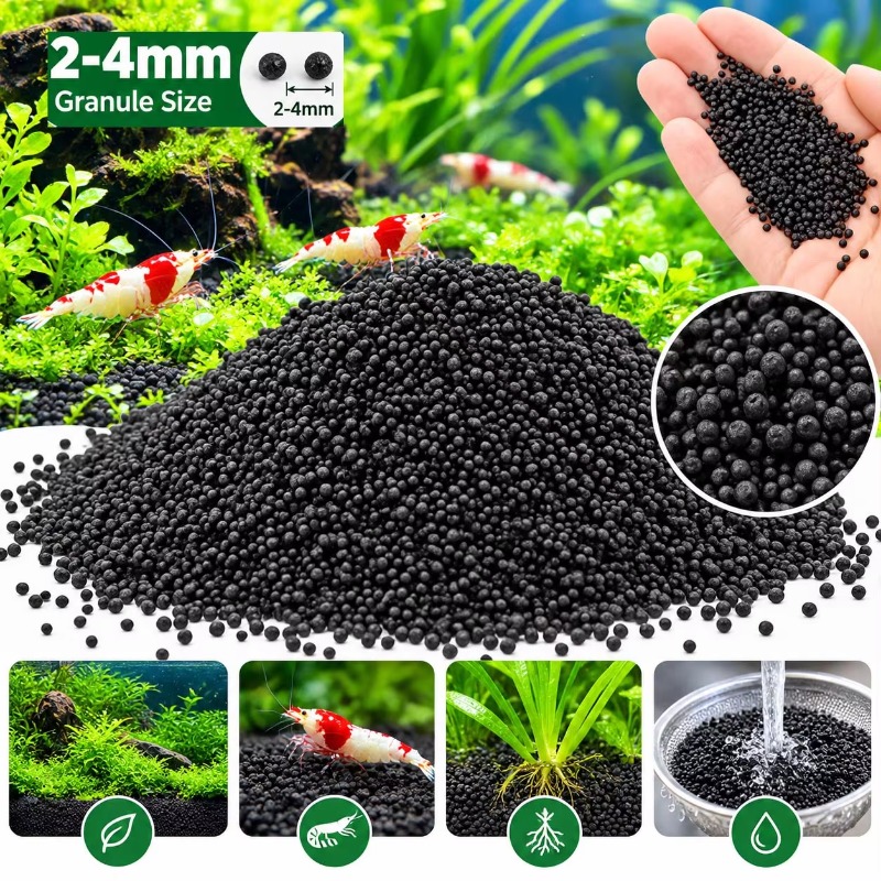 Black Aquarium Substrate Soil  - огляд і ціна Fish Tank Gravel