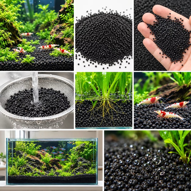 Black Aquarium Substrate Soil  - огляд і ціна Fish Tank Gravel