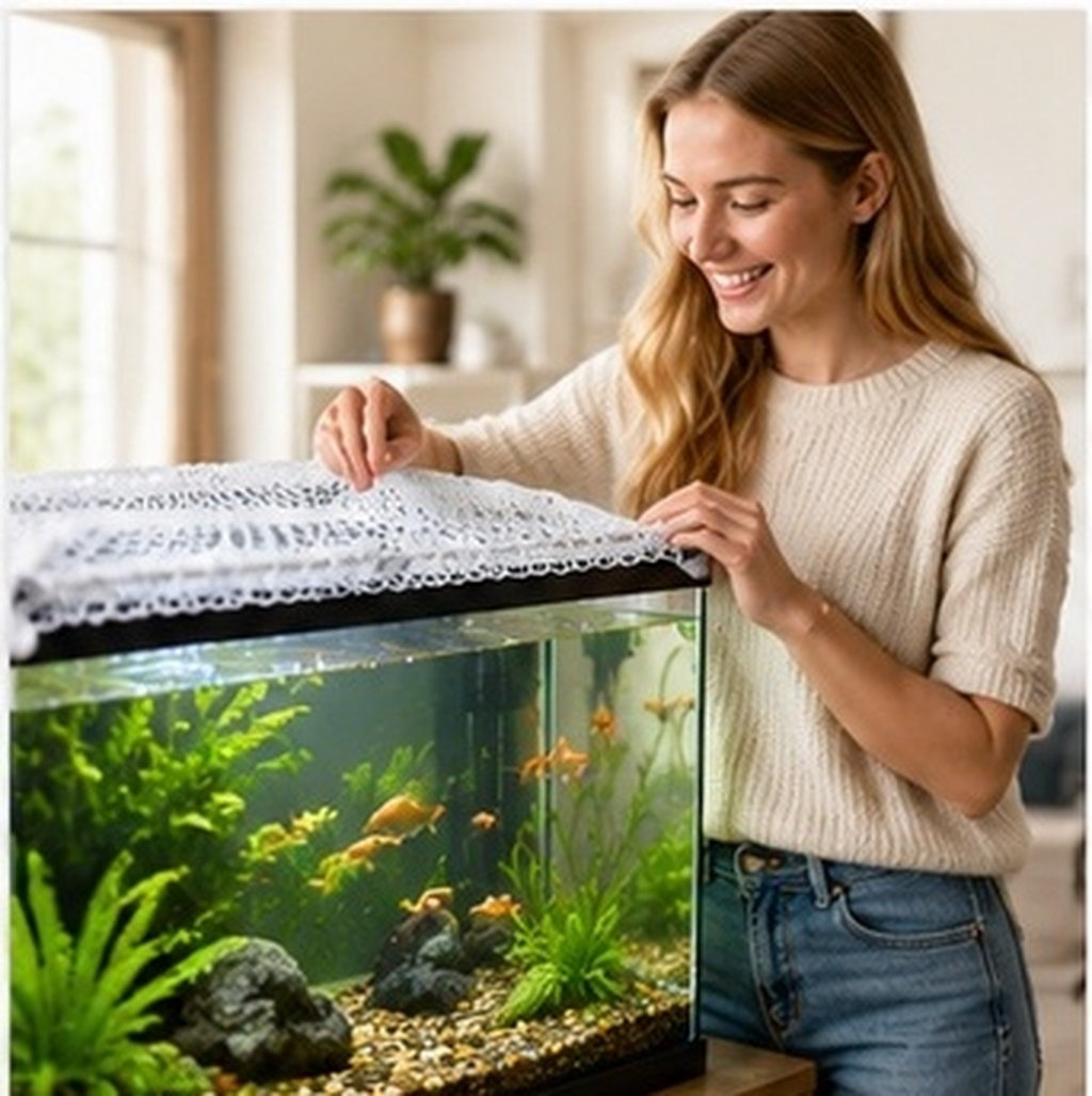 40x20cm Nylon Aquarium Mesh Ne - огляд і ціна Aquarium Fish Keeping