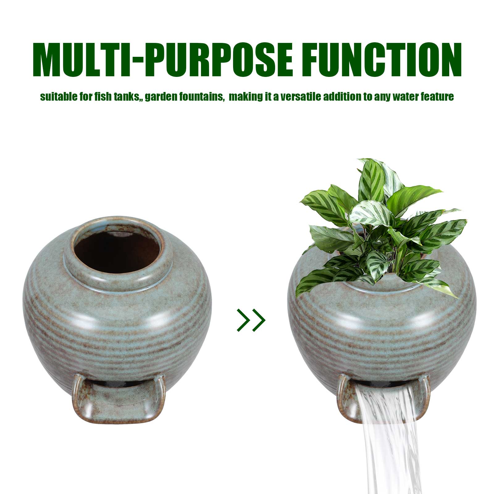 Indoor Waterfall Circulating P - огляд і ціна Fish Aquarium Home